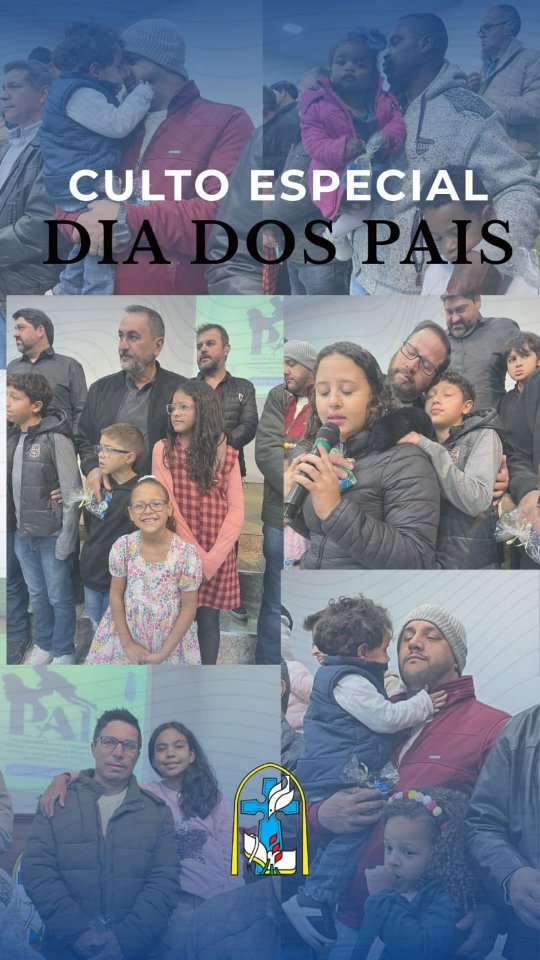 Pais e filhos reunidos em culto especial na IPI Jardim Kennedy