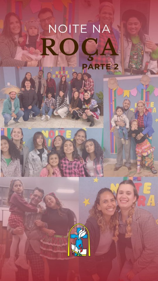 Famílias e jovens reunidos na Noite na Roça da IPI Jardim Kennedy